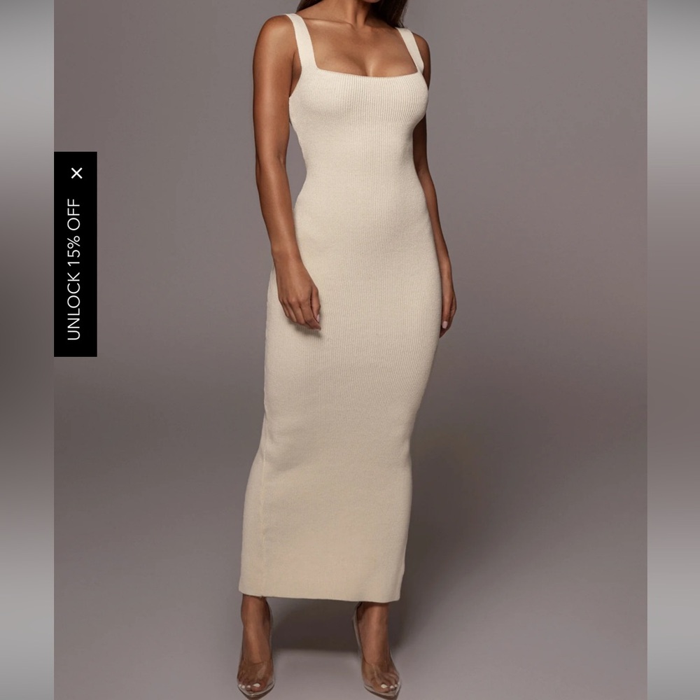 JLUXLABEL Cream Maxi Dress